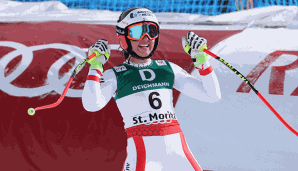 Stephanie Venier holte bei der Ski-WM in St. Moritz die Silbermedaille