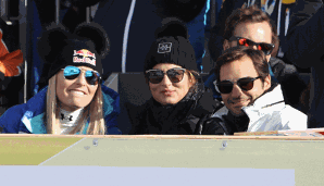 Roger Federer besuchte währen der WM in St. Moritz erstmals ein Ski-Rennen