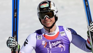 Hannes Reichelt jubelt über seinen 13. Sieg im Weltcup
