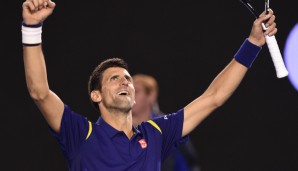 Jubel über seinen sechsten Titel in Melbourne: Novak Djokovic