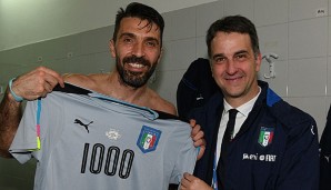 Gianluigi Buffon absolvierte bei Italiens Sieg sein 1000. Pflichtspiel