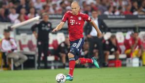 Platz 3: Arjen Robben (FC Bayern, Gesamtstärke 85)