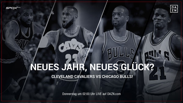 Die Cleveland Cavaliers empfangen die Chicago Bulls in der NBA - live und auf Abruf auf DAZN.com