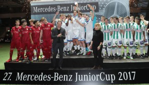 Die TSG Hoffenheim holte den Titel beim Mercedes-Benz JuniorCup