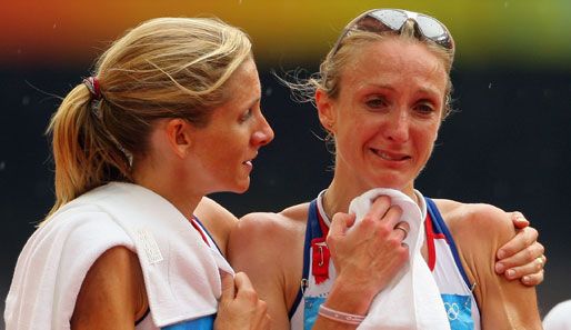 Bitteres Ende für Paula Radcliffe: Von Krämpfen geplagt gab es am Ende nur Rang 23