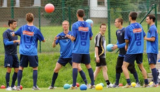 Lutz besuchte den SC Freiburg beim Training in Schruns im österreichischen Montafon