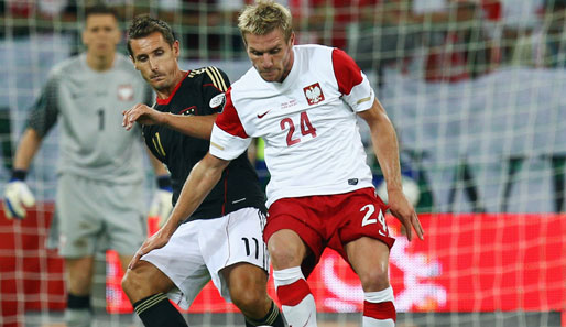 Für DFB-Torjäger Miroslav Klose (l.) war es ein besonderes Spiel in seinem Geburtsland