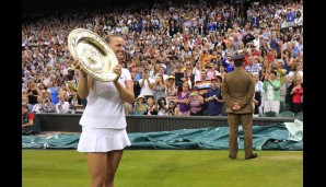 Tag 12: Am Ende der Partie durfte Petra Kvitova ihren zweiten Wimbledon-Titel feiern