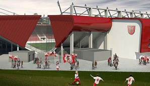 So sieht der Plan aus: Jahn Regensburg bezieht im Sommer die neue Arena. Kosten: 53 Millionen Euro, Kapazität: 15.000