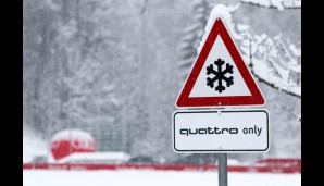 Wahre Worte beim Wintereinbruch in Oberstdorf
