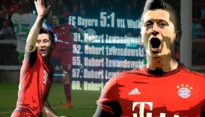 5:1 war ohnehin das Lieblingsergebnis der Bayern. Gegen Vizemeister Wolfsburg gab's die unvergessliche Robert-Lewandowski-Show