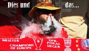 So entspannt kann man wohl nur sein, wenn man Bayern-Fan ist. Nicht alle ruhen so in sich selbst...