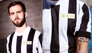 Juventus Turin stellt sein Sondertrikot zum 120-jährigen Jubiläum vor. In diesem schlichten Dress wird Juve am Sonntag Geburtstag feiern