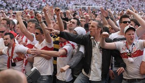Die Fans des VfB Stuttgart ließen ihrem Unmut nach dem Spiel freien Lauf