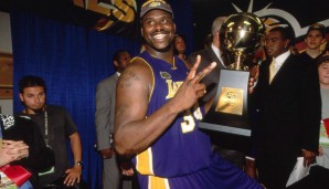 2000-2002: Shaquille O'Neal - Los Angeles Lakers - 4-2 vs. Pacers, 4-1 vs. 76ers, 4-0 vs. Nets