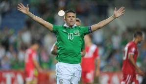 Platz 8: Robby Keane. Der irische Rekordstürmer und Kapitän der Boys in Green hat mittlerweile schon 146 Länderspiele auf dem Buckel.