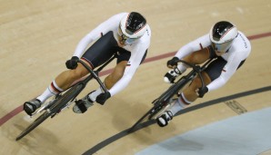 Bronze im Radsport: Miriam Welte und Kristina Vogel, Teamsprint der Damen