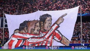 Vor einem Duell mit dem AC Milan zeigen die Atletico-Fans die Richtung an