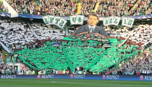 Die Celtic-Fans feiern ihren neuen Trainer Brendan Rodgers - und fordern die Bhoys auf, "all in" zu gehen