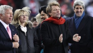 Ebenfalls glühender Pats-Fan und langjähriger Kumpel von Head Coach Bill Belichick und Eigner Robert Kraft ist Sänger Jon Bon Jovi