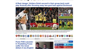 Die Daily Mail bringt Real als möglichen Arsenal-Gegner ins Spiel