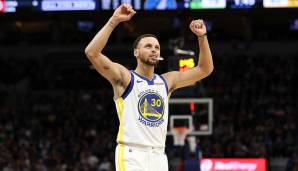 Platz 7: Stephen Curry (Golden State Warriors) - 11 Dreier am 29. März 2019 gegen die Timberwolves und am 13. Januar 2019 gegen die Mavericks