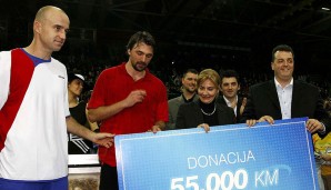 Cilic hat bereits 28 Davis-Cup-Matches auf dem Buckel: Nur Goran Ivanisevic (r., 33 Matches) und Ivan Ljubicic (36) waren häufiger für Kroatien im Einsatz