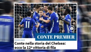 Logischerweise ist auch in Italien Contes Durchmarsch mit Chelsea ein großes Thema. Dieser schreibt derzeit nämlich Geschichte, wie Tuttosport titelt