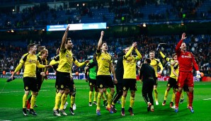 Der Gruppensieg gibt Grund zur Freude - mit 21 Toren stellte der BVB außerdem einen Rekord in der CL-Gruppenphase auf