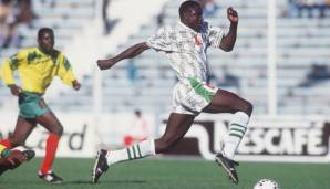 1993: Rashidi Yekini (Vitoria Setubal): Mit 34 Treffern wurde er in der Saison 1992/93 Torschützenkönig in Portugal und gewann als erster Nigerianer die CAF-Auszeichnung zu Afrikas Fußballer des Jahres.