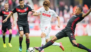 Platz 10: Yuya Osako (1. FC Köln): 33 Mal
