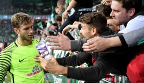 Felix Wiedwald (Werder Bremen): Machte sich durchaus Hoffnungen auf die Nummer eins bei Werder, bekam dann aber eine klare Ansage von Coach Alex Nouri: "Aktuell ist er der zweite Mann!"
