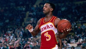 Hawks - SuperSonics, 1982: Atlanta musste sich auch schon zu Zeiten von Eddie Johnson mit vierfacher Overtime rumschlagen. Im Spiel gegen Seattle war er mit 34 Zählern Topscorer und sorgte so für den verhältnismäßig niedrigen Endstand von 127:122