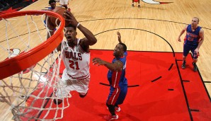 Bulls - Pistons, 2015: Das jüngste Spiel in vierfacher Verlängerung war der 147:144-Sieg von Chicago gegen Detroit. Jimmy Butler wurde mit 43 Punkten zum Helden im United Center