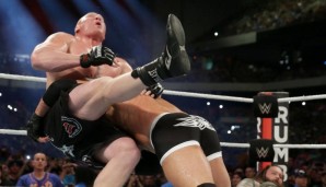 Von wegen Showdown, von wegen Revanche! Goldberg verpasste Lesnar direkt den nächsten Spear ...