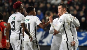 Platz 5: Paris Saint-Germain: PSG rangiert mit drei Punkten Rückstand auf Platz zwei in der Ligue 1. Am letzten Spieltag verspielte Paris den CL-Gruppensieg und wurde mit dem Hammerlos Barca bestraft. Im Topduell der KO-Runde braucht PSG zwei Sahnetage.