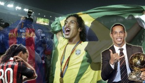 Ronaldinho Gaucho hat sein Karriereende bekannt gegeben. SPOX blickt zurück die die Karriere eines der größten Ballvirtuosen seiner Zeit