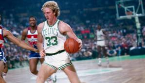 18 Siege: Für Larry Bird und die Celtics gab es 81/82 18 Siege in Folge zu feiern. Den Titel schnappten sich jedoch die Lakers.