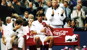 1995 sollte das Dream Team Stich/Becker wieder den Cup holen. Das Aus kam allerdings im Halbfinale in Moskau. Stich verlor das entscheidende Einzel gegen Andrei Chesnokov, nachdem er 9 (!) Matchbälle vergeben hatte mit 12:14 im fünften Satz