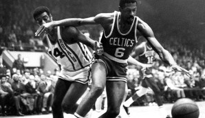 Boston Celtics (1957-69) - 11 Titel: Dominanter war nie ein Team! Elf Titel in 13 Jahren, nicht zuletzt dank Center Bill Russell, der Defensivspiel auf ein neues Level brachte