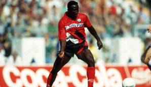 Platz 10 - 96 Tore in 223 Spielen: ANTHONY "TONY" YEBOAH (Ghana) erzielte seine Tore für Eintracht Frankfurt und den HSV.