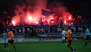 Beim Hessenderby zwischen Eintracht Frankfurt und Darmstadt 98 brannte es nicht nur auf dem Platz