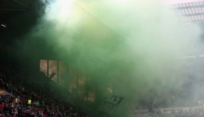 Hoffentlich roch die Rauchbombe der Werder-Fans nicht so, wie sie aussieht