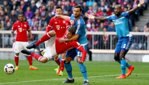 Thomas Müller (Bayern München): Überragendes Spiel des Nationalspielers. Beim 1:0 leitet er gedankenschnell auf Vidal weiter, dann holte er den Elfmeter heraus, außerdem legte er uneigennützig Alaba auf. Ihn bekam der HSV nie in den Griff