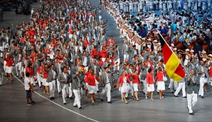 Bei den Olympischen Spielen 2008 wurde Dirk Nowitzki eine besondere Ehre zuteil: Er durfte die deutschen Athleten als Fahnenträger anführen