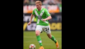 9. Platz: u.a. Kevin de Bruyne vom VfL Wolfsburg (5 Tore)