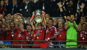 Es ist der Höhepunkt einer perfekten Saison für die Bayern. Jupp Heynckes verabschiedet sich mit dem Triple