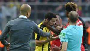 21.05.2016: Im Pokalfinale kommt es einmal mehr zu einer hitzigen Auseinandersetzung. Diesmal beteiligt - Vorsicht Überraschung: Franck Ribery und Gonzalo Castro.