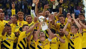 Im direkten Gegenzug ist wieder die Borussia dran: Der Supercup 2014 geht nach Dortmund - doch dann geht's bergab...