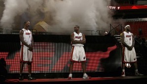 Zusammen mit Dwyane Wade und Chris Bosh bildete James in Miami die "Big Three"